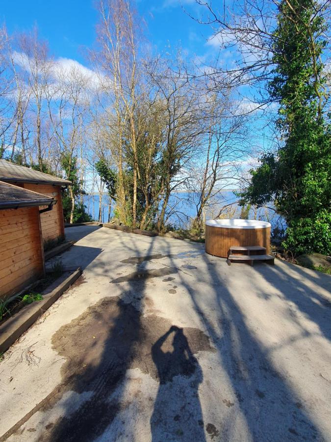 Stunning Log Cabin On The Lake Villa Portroe Esterno foto